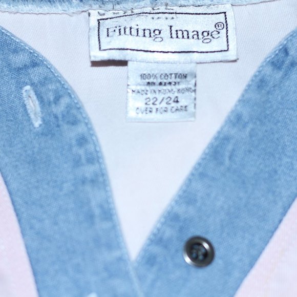 Fitting Image Pink & Blue Blouse - Picture 15 of 15
